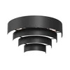 Zidno svetlo RINGS 2xE27/15W/230V crno