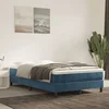Madrac s oprugama srednje tvrdoće tamnoplavi 120x220x20 cm baršunasti