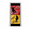 tulup.si Tapete na vratih Bike in skateboard 85x205 cm