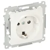 shumee Simon 54 Enojna vtičnica schuko z/brez 16A IP20 z zaporo za tirnico bela DGSz1Z.01/11