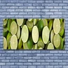 tulup.si Slika na steklu Lime hrane kuhinja 140x70 cm 2 obešalnika
