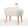 Atelier del Sofa Tabure 63x47x44cm, Krem