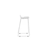 Venture Design Barski stol Wave 42x50x87 cm, bela
