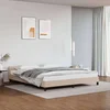 Okvir za krevet s uzglavljem bez madraca cappuccina 180x200 cm