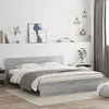 Okvir kreveta s uzglavljem boja sivog hrasta sonome 160x200 cm