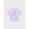 Sinsay - Pamučna tie-dye majica sa motivom srca Hello Kitty and Friends - šareno