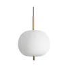 Ideal Lux - LED luster na sajli UMILE LED/20W/230V prečnik 30 cm CRI 90 mesing/bela
