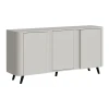 Omarica Charlotte 201 (Kašmir + Črna) Kašmir, 76x151x39cm, Iverna plošča, MDF plošča
