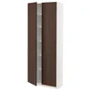 METOD Visoki element s policama, bela/Sinarp smeđa, 80x37x200 cm