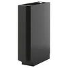 METOD Podni element s policama, Crnosiva/Nickebo boja antracita, mat, 20x60 cm