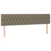 Vidaxl Posteljno vzglavje taupe 200x7x78/88 cm blago