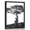 Plakat silhueta drevesa - 60x90 no frame