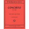 PERGOLESI:CONCERTO G MAJOR FLUTE AND PIANO