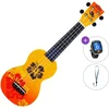 Mahalo Hibiscus Basic SET Hibiscus Orange Burst Soprano ukulele