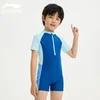 Li-Ning Jednodelni kupaći kostim za dečake, Plavi