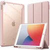 JETech zaščitni ovitek za iPad 10,2 2019–2021 z držalom za Apple Pencil – roza