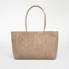 Calvin Klein Ročna torba Emblem Aop Embossed Suede Tote LV04F3334G Bež