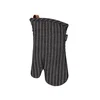 Set of 2 oven gloves (left + right), 17 x 33 cm, Sherlock, Black - T