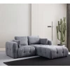 Atelier del Sofa Ugaona garnitura Amaris, 180x120x65 cm, Siva