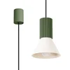 Sollux SL.1872 - Luster na sajli ESTRIA 1xE14/10W/230V, prečnik 14 cm, zelen