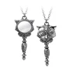 Ogrlica z obeskom ALCHEMY GOTHIC - Sacred Cat Vanitas - P889