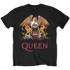 Queen Majica Classic Crest Unisex Black S