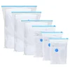 Vreće za spremanje 10 pcs Transparentne i plave 130 x 100 cm