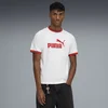 PUMA T7 Ringer Tee Men, Clothing, White, XS