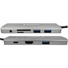 Gembird USB A-CM-COMBO9-03 ** Adapter, 9 portova, USB-C, HUB, HDMI, PD, SD, RJ45
