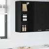 Viseći ormarić Crni hrast 40 x 29,5 x 80 cm Konstruirano drvo