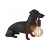Endon 101188 - Stona lampa DACHSHUND 1xE27/10W/230V crna