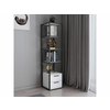 Hanah Home HANAH HOME Robbins - Black, White knjižna omara, (20866766)
