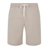 Mens Seersucker Shorts - Beige