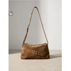 Sinsay - Crossbody torba od imitacije antilopa - zlatno braon