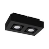 Eglo 31063 - LED spot svetiljka MENDOZA 2xLED/4,7W/230V 3000K crna