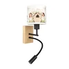 BRILAGI - LED fleksibilna lampa BOBO WOOD 1xE27/25W/230V + LED/3W hrast/crna/bela/ružičasta/vile