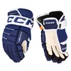 Hokejske rokavice CCM Tacks 4 ROLL PRO 3 Blue/White Senior 15 palcev