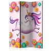 artgeist Paravan Lithe Unicorn, 3-Delni, Dvostranski