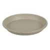 CILINDRO plastični krožnik pod cvetlični lonček d37cm, rjavo-siv