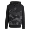 Adidas Duks za dečake J Camo Fl Hd, JN2220, Crno-Sivi