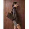 Sinsay - Hobo torba od imitacije antilopa - tamno braon
