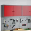 Ormar za alate s policom Crvena i siva 100 x 20 x 55 cm