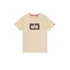 ALPHA INDUSTRIES Majica bež / temno rjava