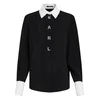 Karl Lagerfeld Bluza črna / bela