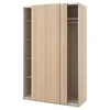 PAX / HASVIK Garderober, belo b. im. hrastovine/belo b. im. hrastovine, 150x66x236 cm