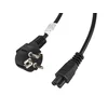 Lanberg CEE 7/7 -> IEC 320 C5 napajalni kabel za prenosnik (sljuden) 3 m VDE črne barve