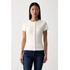 Levis kratka ženska majica z modalom RORY BUTTON THROUGH SS