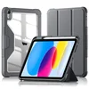 GS Ovitek za iPad 11 2025 A16 (11. gen.)/iPad 10.9 2022 (10. gen.) z zavihkom in držalom za pisalo, siv