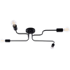 Sollux SL.1446 - Plafonski luster VECTOR 4xE27/15W/230V crna