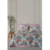 Lessentiel Maison Set Prekrivač i jasučnice Garden, 200 x 230 cm, Zeleni